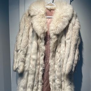 Genuine Blue Fox Fur Coat